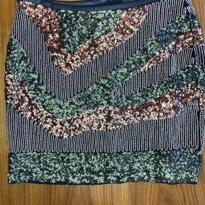 Sequin Mini Skirt
